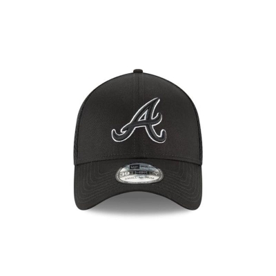 Sapca New Era Atlanta Braves MLB Neo 39THIRTY Stretch Fit - Negrii